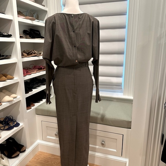 NWT BGL Brown Midi Dress Sz 4 - Picture 6 of 6